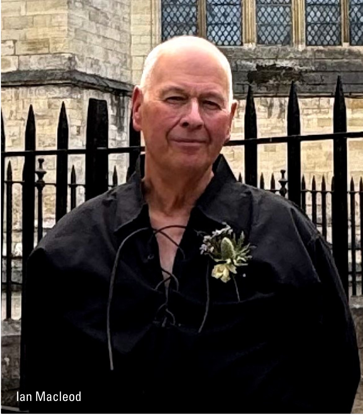 Inverness folk singer Ian Macleod